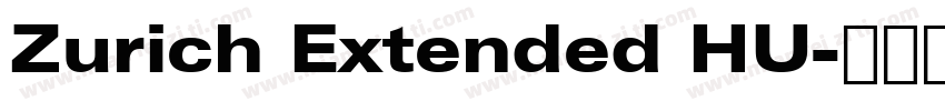 Zurich Extended HU字体转换